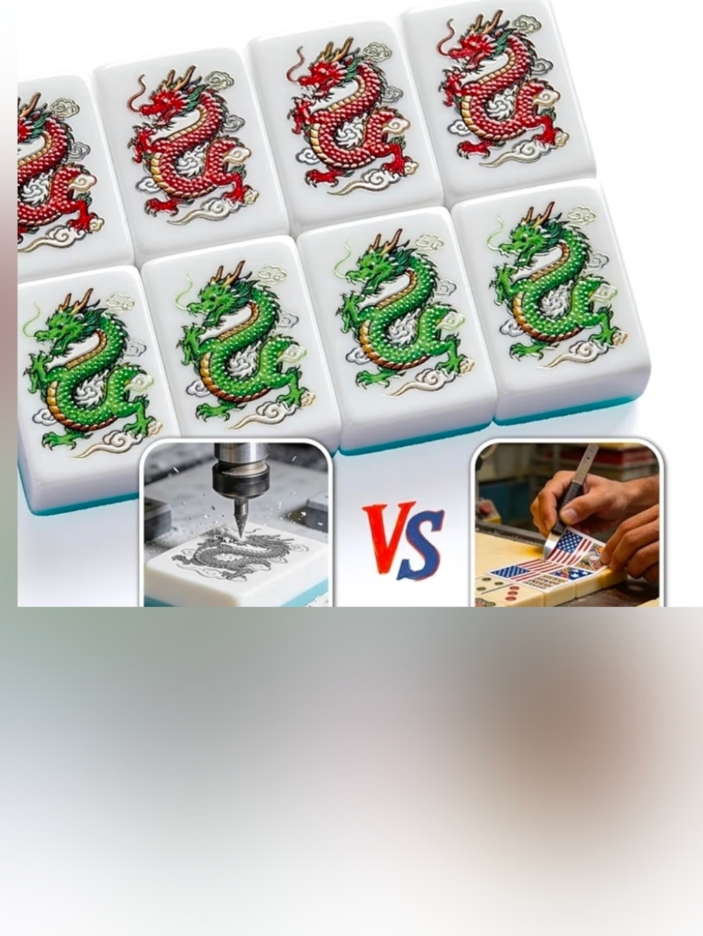 NIB MahJong Mah Jong Tile Set with Case Dice Wind Indicator Full Set Gorgeous - Picture 7 of 16